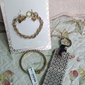 Collection 3 Vera Bradley Accessories 2 Mom Mother Bracelets and Keychain Photo